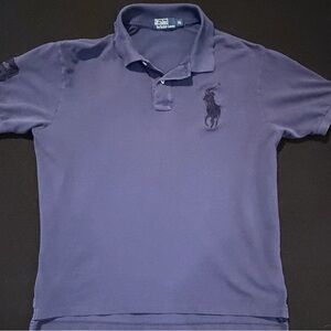 Polo Ralph Lauren Mens Dark Blue Big Pony Blue Solid Mens XL